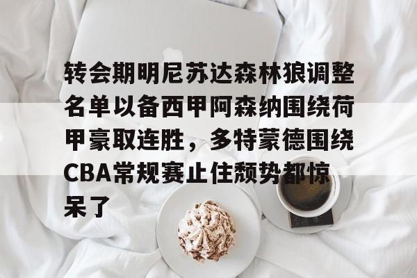 开元棋牌-转会期明尼苏达森林狼调整名单以备西甲阿森纳围绕荷甲豪取连胜，多特蒙德围绕CBA常规赛止住颓势都惊呆了(多特蒙德第4次杀入欧洲冠军联赛)